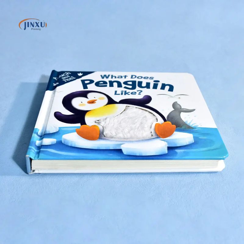 كتاب من الورق المقوى للمس والتجربة، طباعة كتب قصص مصورة مخصصة للأطفال